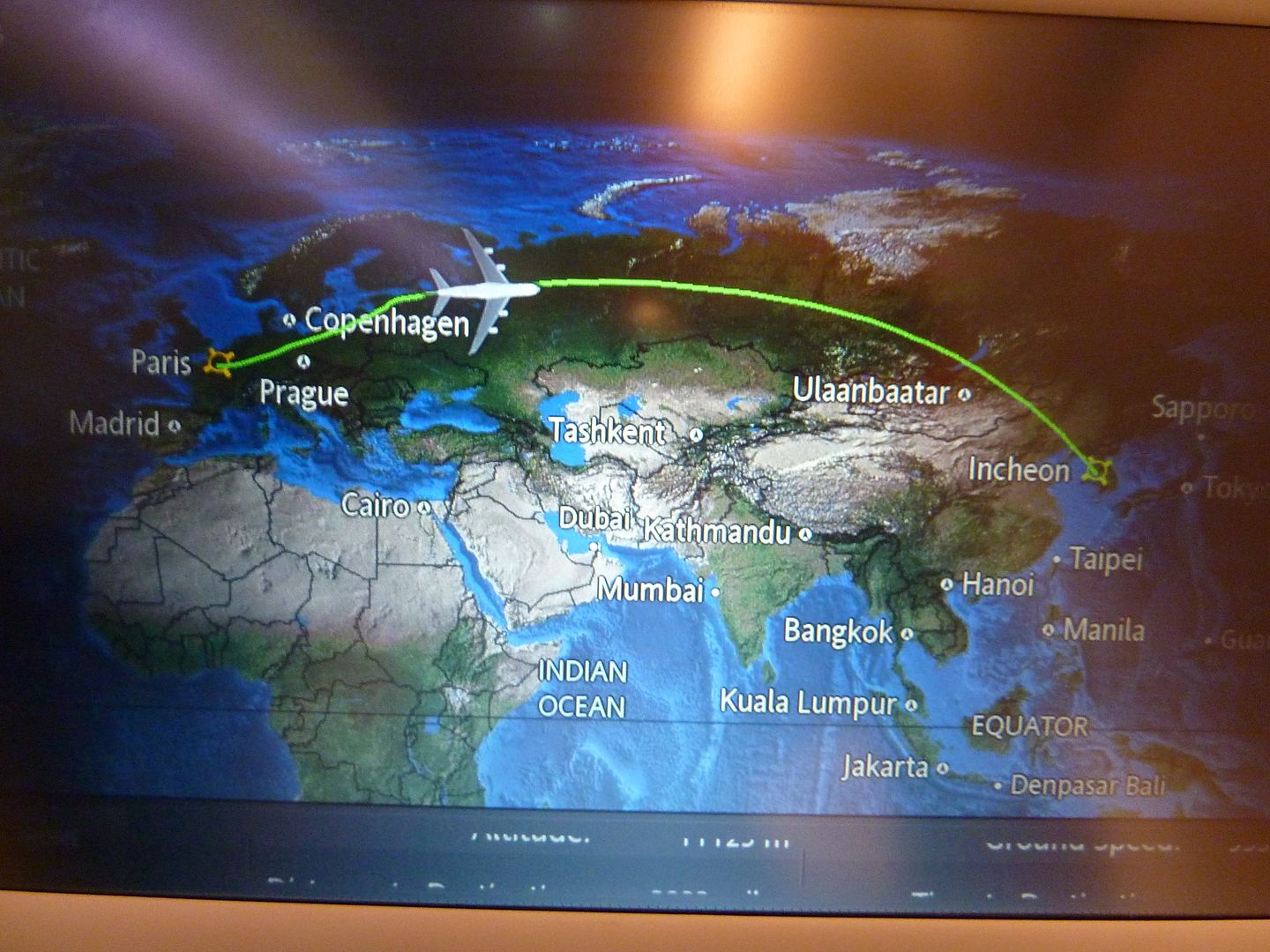 Avis du vol Korean Air Paris → Seoul en Economique